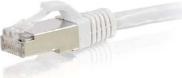 Alt view image 5 of 5 - C2G 00925 Cat6 Cable - Snagless Shielded Ethernet Network Patch Cable, White (14 Feet, 4.26 Meters)