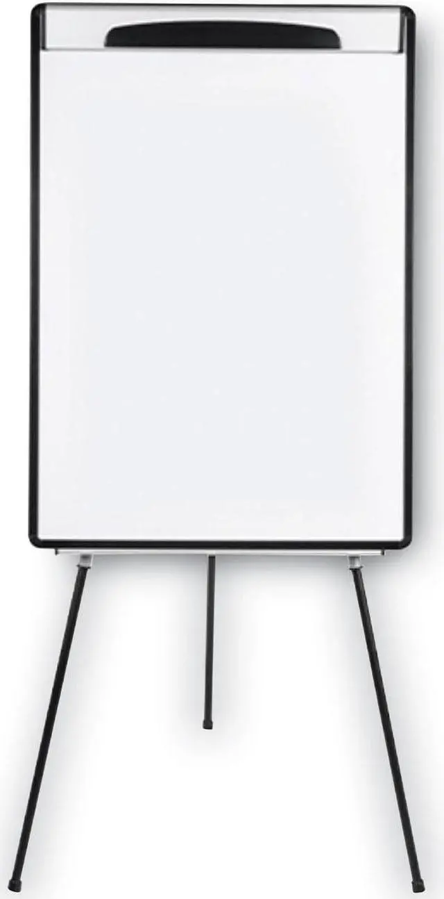Alt view image 10 of 10 - Bi-silique Magnetic Gold Ultra Dry Erase Tripod Easel Ext Arms 32"-72" Blk/Slvr