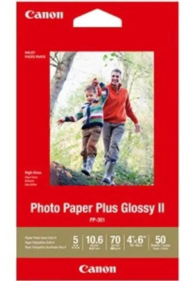 Alt view image 6 of 9 - Canon Photo Paper Plus Glossy Ii, 4 X 6, Glossy White, 50/Pack 1432C005