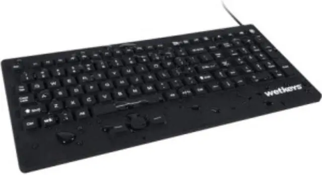 Alt view image 5 of 9 - Wetkeys Rugged-Point Keyboard KBWKRC105SPIBK