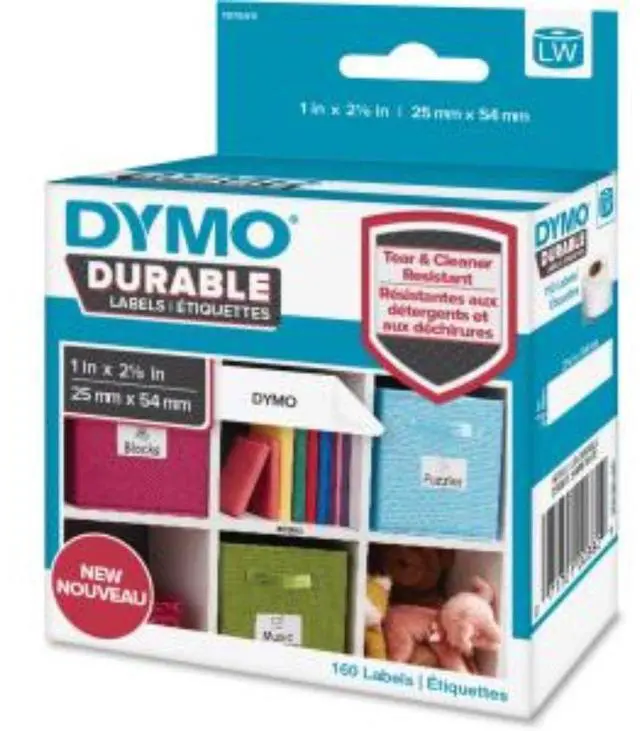 Alt view image 7 of 8 - Dymo 1976411 Lw Durable 1 Inch X 2-1/8 Inch (25 Mm X 54 Mm) White Poly, 160 Labels