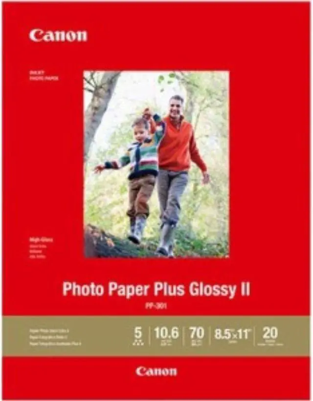 Alt view image 6 of 11 - Canon Photo Paper Plus Glossy Ii, 8.5 X 11, Glossy White, 20/Pack 1432C003