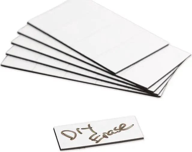 Main image of Dry Erase Magnetic Tape Strips, 2" x 0.88", White, 25/Pack FM2418