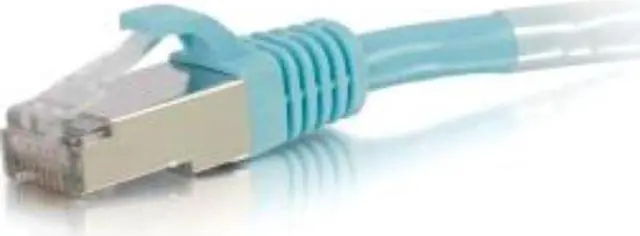 Alt view image 13 of 13 - C2G 00749 Cat6a Cable - Snagless Shielded Ethernet Network Patch Cable, Aqua (10 Feet, 3.04 Meters)