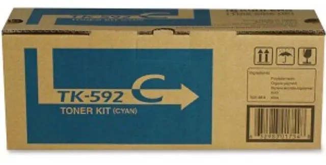 Alt view image 12 of 18 - Kyocera Copystar TK592C Laser Toner Cartridge Cyan