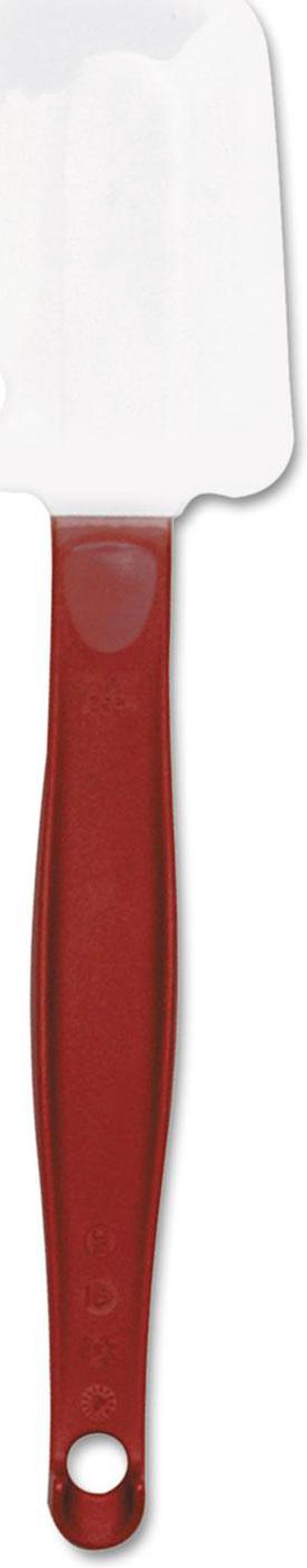Rubbermaid FG1962000000 9 1/2 Scraper Spatula - Red Handle