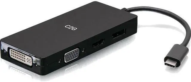 Main image of C2G 4K USB C Multiport Video Adapter HDMI DisplayPort DVI & VGA C2G54454