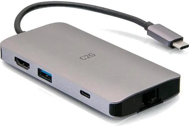 Alt view image 2 of 16 - C2G 54458 100W USB-C Mini Docking Station
