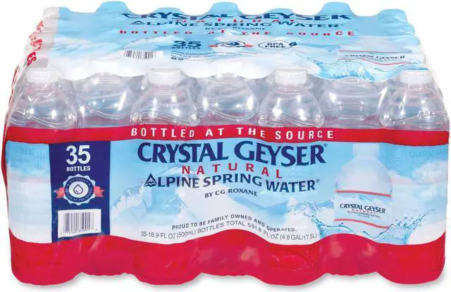 Main image of Crystal Geyser Natural Alpine Spring Water 16.9 oz Bottle 35/Carton 35001WDEP