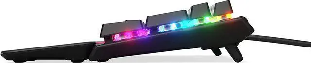 Alt view image 8 of 20 - SteelSeries Apex 7 104-Key QX2 Blue Switch RGB Mechanical Gaming Keyboard 64774