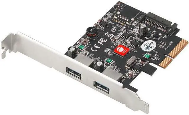 Alt view image 4 of 4 - SIIG USB 3.1 2 Port PCIe Host Adapter Type A JU-P20912-S2