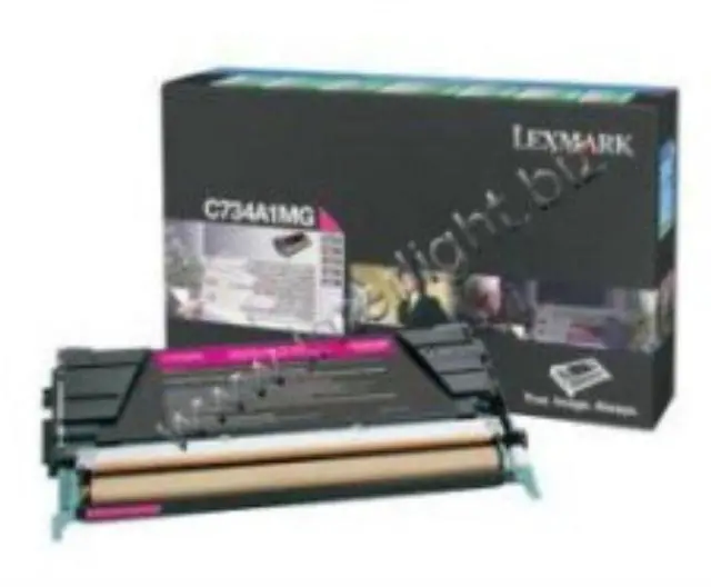 Alt view image 7 of 11 - Lexmark C734A4CG Return Program Toner Cartridge - Cyan