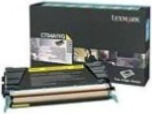 Alt view image 5 of 13 - Lexmark C734A4YG Return Program Toner Cartridge - Yellow