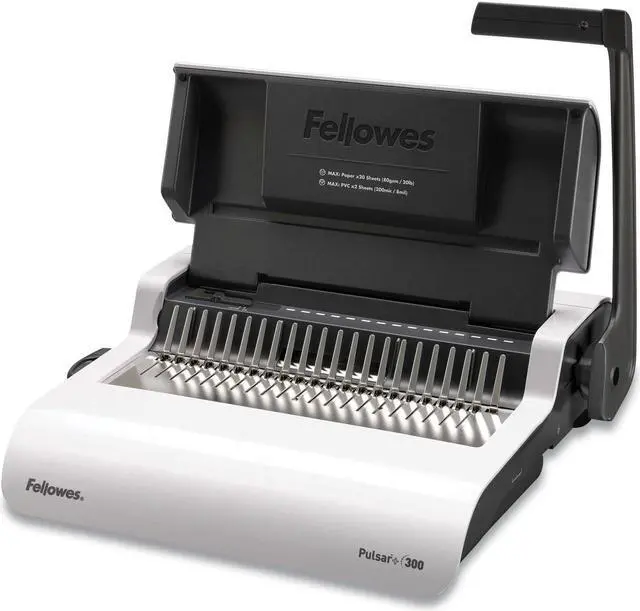 Alt view image 10 of 13 - Fellowes Inc. Pulsar Manual Comb Binding System, White Pulsar Manual Comb Binding System