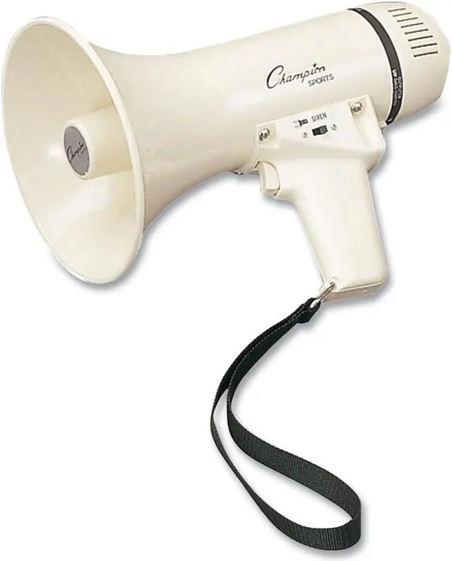 Alt view image 3 of 5 - Megaphone, 4-8W, 400 Yard Range, White MP4W