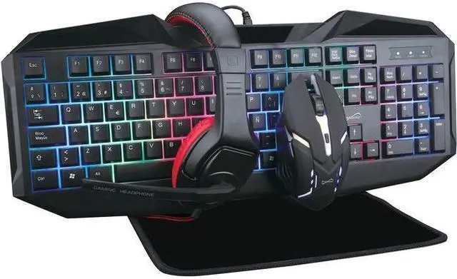 Alt view image 17 of 20 - Supersonic SC-440GK LED Gaming Mechanical Keyboard with Mouse and Headset
