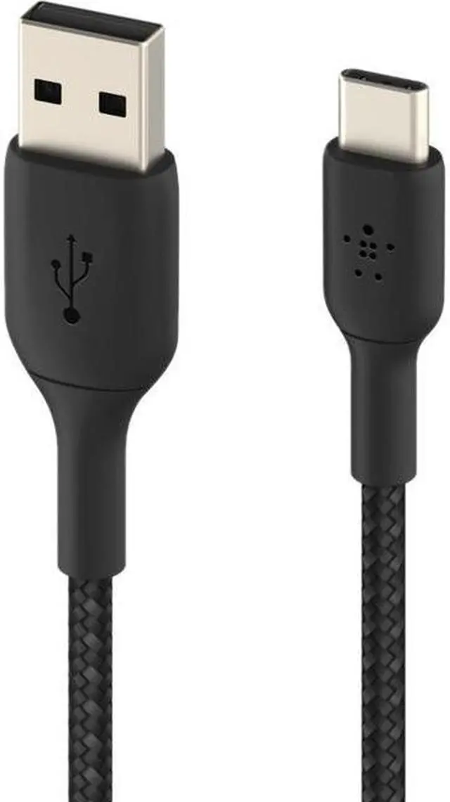 Alt view image 3 of 20 - Belkin CAB002bt2MBK Black BOOST CHARGE Braided USB-C to USB-A Cable 6.56 ft. (2.0 m)