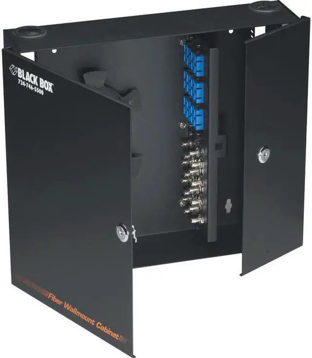 Alt view image 3 of 8 - BLACK BOX JPM402A-R3 FIBER ENCLOSURE - WALLMOUNT, LOCKING, 4-SLOT, 45 DAY STANDARD RETURN POLICY