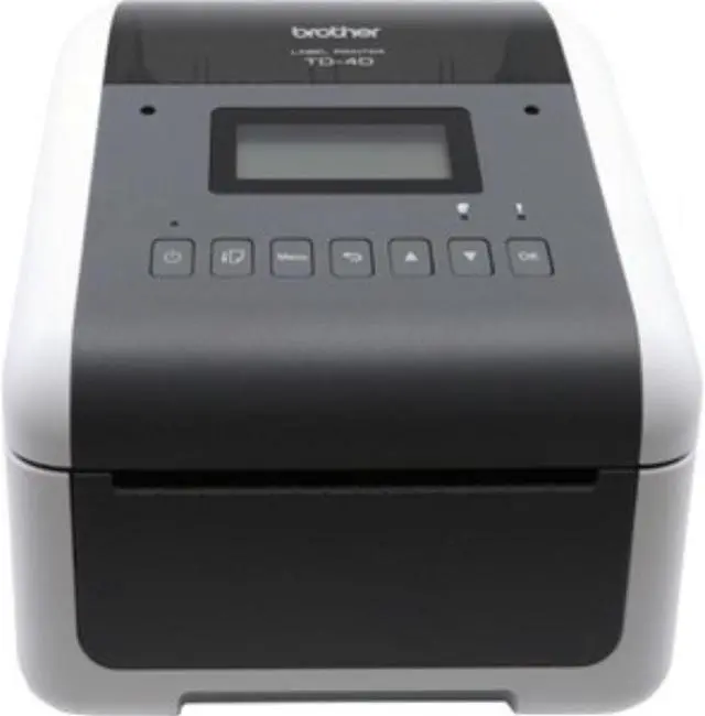 Alt view image 3 of 6 - Brother TD-4550DNWB 4.3” Desktop Wireless Network Direct Thermal Label, Tag, Wristband, and Receipt Printer, 300 dpi, USB, Serial, Ethernet LAN, Wi-Fi WLAN, Bluetooth BLE, MFi, Tear Up, Peeler, Cutter