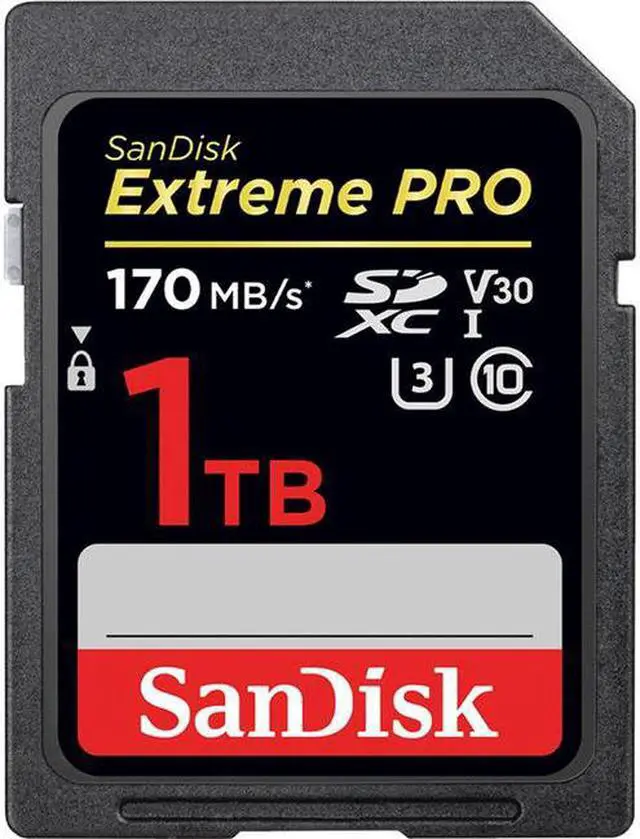 Alt view image 2 of 3 - SanDisk - SDSDXXY-1T00-ANCIN - SanDisk Extreme PRO 1 TB Class 10/UHS-I (U3) SDXC - 170 MB/s Read - 90 MB/s Write -