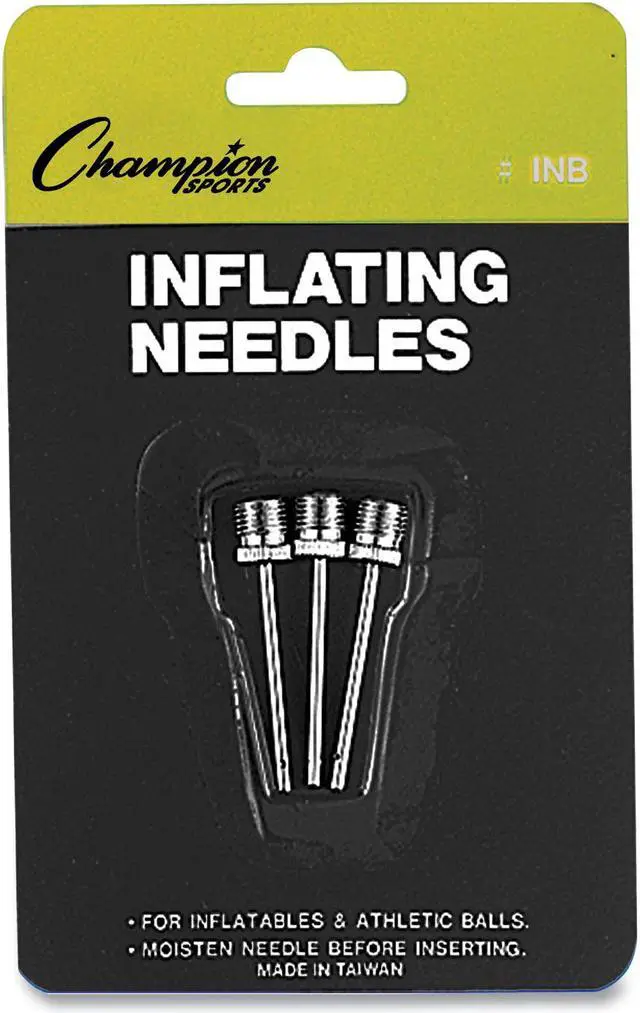 Alt view image 6 of 7 - Nickel-Plated Inflating Needles for Electric Inflating Pump, 3/Pack INB