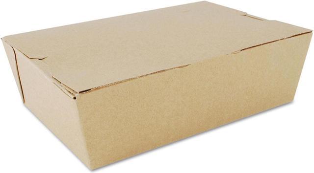 ChampPak Carryout Boxes, #3, 7.75 x 5.5 x 2.5, Kraft, 200-carton