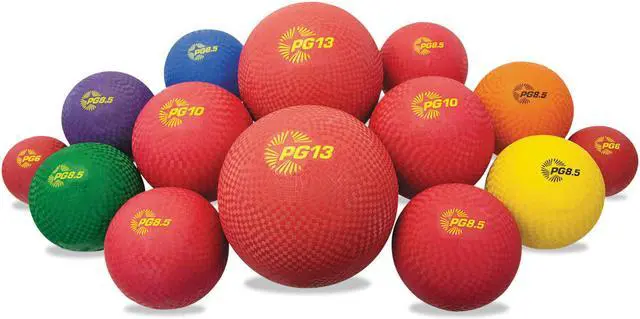 Alt view image 3 of 15 - Champion Sports Playground Ball Set Multi-Size Multi-Color Nylon 14/Set UPGSET1