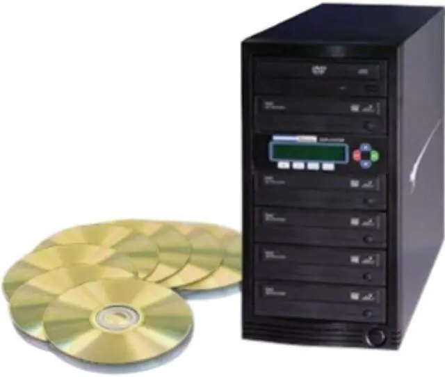 Alt view image 6 of 8 - Kanguru Black 1 to 5 24X DVD+R 22X DVD+RW 12X DVD+R DL 24X DVD-R 22X DVD-RW 52X CD-R DVD Duplicator Model U2-DVDDUPE-S5
