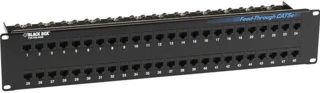 Alt view image 5 of 11 - BlackBox Network Services JPM810A-R2 Feed Through Patch Panel - Unshaccs