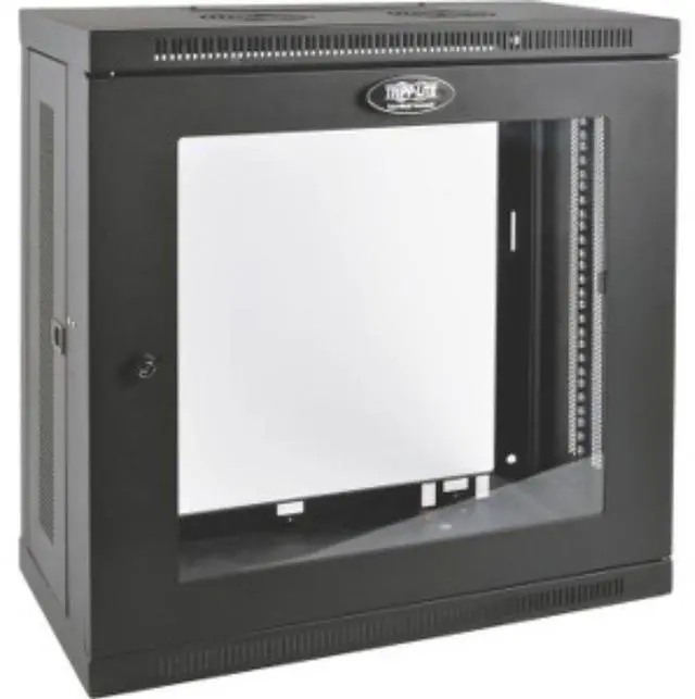 Alt view image 5 of 10 - Tripp Lite 12U Wall-Mount Rack Enclosure Server Cabinet with Clear Acrylic Window, Low-Profile Patch-Depth (SRW12U13G)