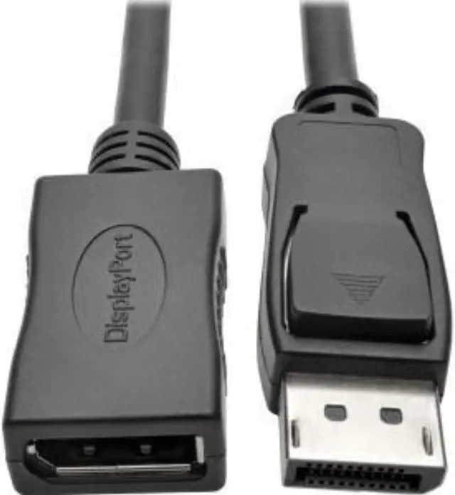 Alt view image 15 of 20 - Tripp Lite P579-003 3 ft. Black DisplayPort Extension Cable with Latch, 4K x 2K (3840 x 2160) @ 60 Hz, HDCP 2.2 (M/F) Male to Female
