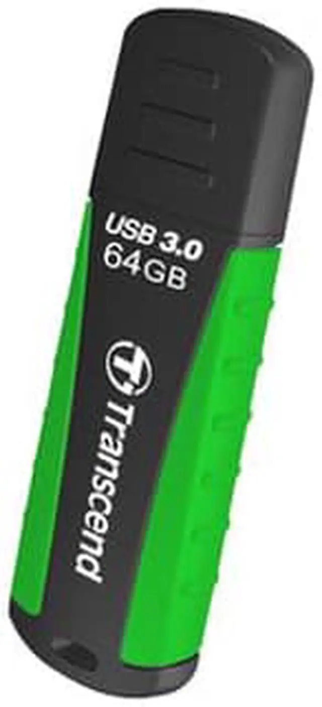 Alt view image 3 of 15 - Transcend JetFlash 810 64 GB USB 3.0 Flash Drive - Black, Green