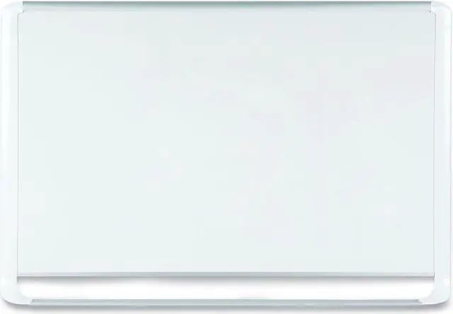 Alt view image 3 of 5 - MasterVision BVCMVI030205 Lacquered steel magnetic dry erase board, 24 x 36, Silver/White, 1 Each