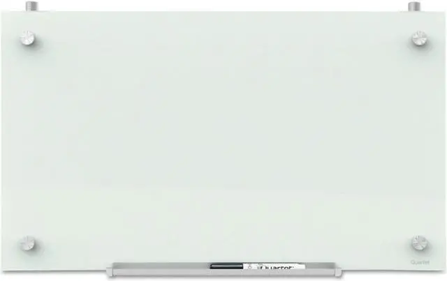 Alt view image 3 of 12 - Quartet Infinity PDEC1830 Magnetic Glass Dry-Erase Cubicle Board, White Surface, Frameless, 30”W x 18”H