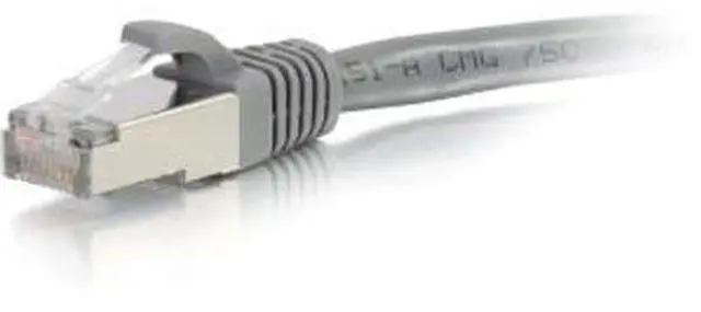 Alt view image 6 of 7 - C2G 00786 Cat6 Cable - Snagless Shielded Ethernet Network Patch Cable, Gray (15 Feet, 4.57 Meters)