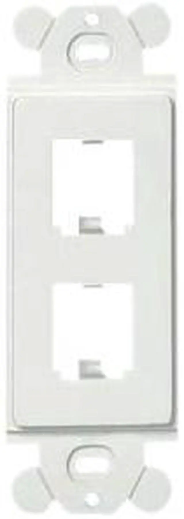 Alt view image 5 of 9 - PANDUIT CFG2WH GFCI Module Frame,Mini Com,2 Port,White