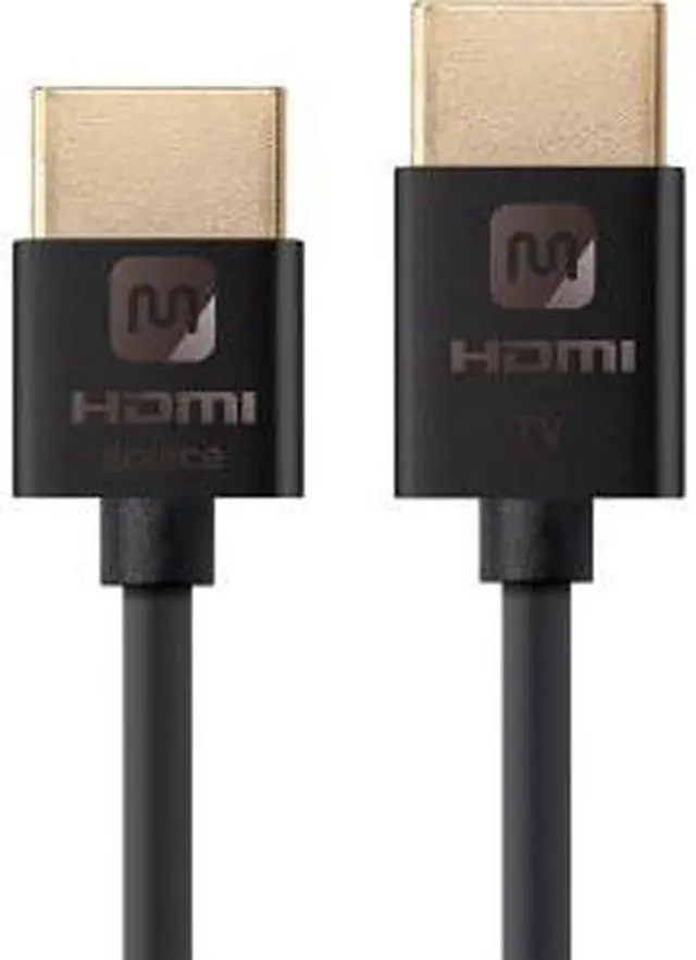 Alt view image 17 of 17 - Monoprice HDMI Cable - 6 Feet - Black | High Speed, Active Chipset, 4K@60Hz, HDR, 18Gbps, 36AWG, YUV 4:4:4 , Compatible with UHD TV and More - Ultra Slim Series