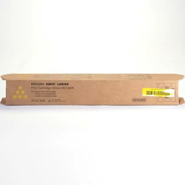 Alt view image 2 of 3 - Yellow Toner Cartridge for Ricoh 842280 IM C4500, IM C6000, Genuine Ricoh Brand