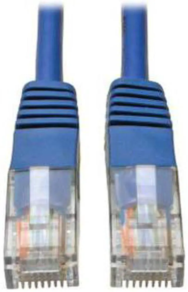 Alt view image 4 of 6 - Tripp Lite N002-012-BL Cat5E 350 Mhz Molded Utp Patch Cable (Rj45 M/M) , Blue, 12 Ft. - Patch Cable - Rj-45 (M) To Rj-45 (M) - 12 Ft - Utp - Cat 5E - Ieee 802.3Ab/Ieee 802.5 - Molded, Stranded - Blue
