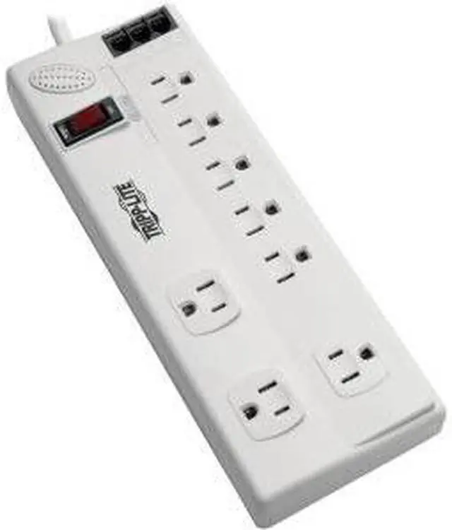Alt view image 10 of 10 - Tripp Lite TLP806TELTAA 8-Outlet Surge Suppressor/Protector