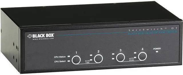 Alt view image 4 of 8 - Black Box ServSwitch DT Dual-Head DVI KVM Switch