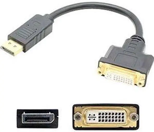 Alt view image 2 of 5 - Hp Fh973at Compatible Displayport 1.2 Male To Dvi-I (29 Pin) Female Black Adapter Which Requires Dp++ For Resolution Up To 2560X1600 (Wqxga)