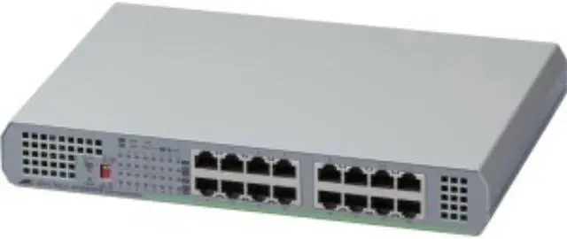 Alt view image 5 of 12 - Allied Telesis - AT-GS910/16-10 - Allied Telesis 16-Port 10/100/1000T Unmanaged Switch with Internal PSU - 16 Ports - 2