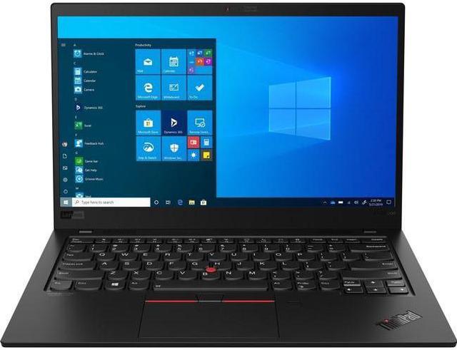 Lenovo Laptop ThinkPad X1 Carbon Gen 8 Intel Core i7 10th Gen 10510U  (1.80GHz) 8GB Memory 512 GB PCIe SSD Intel UHD Graphics 14.0