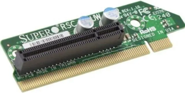 Alt view image 3 of 10 - Supermicro RSC-R1UW-E8R Riser Card