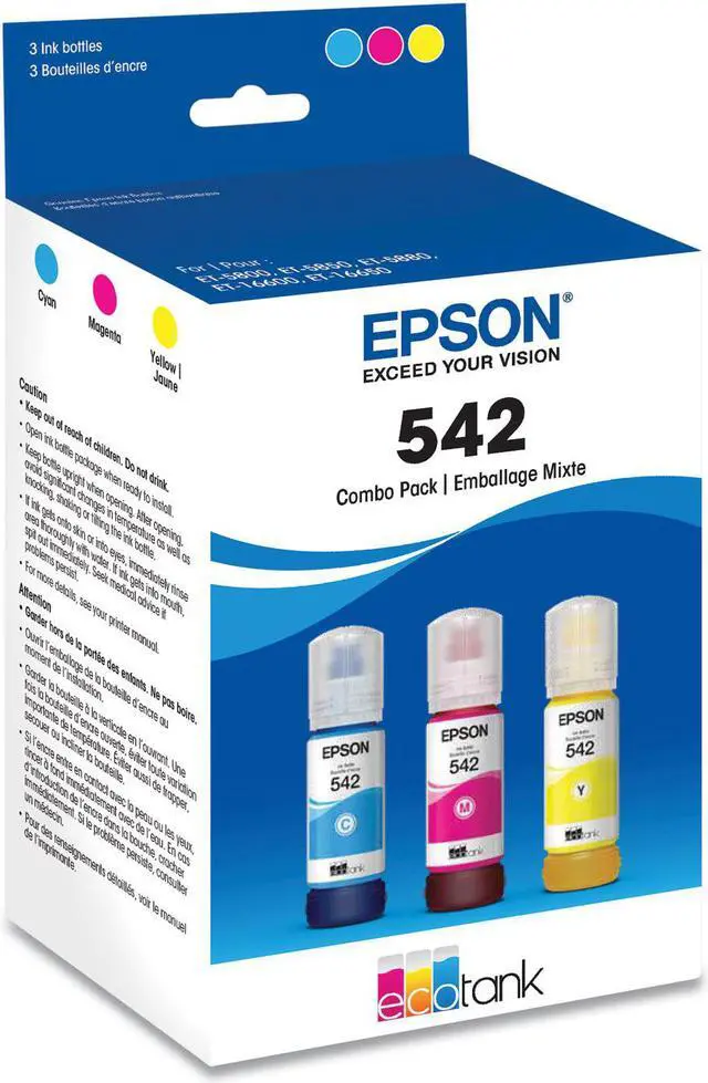 Main image of T542 PIG CMY INK BOTTLE COMBO WSENSOR