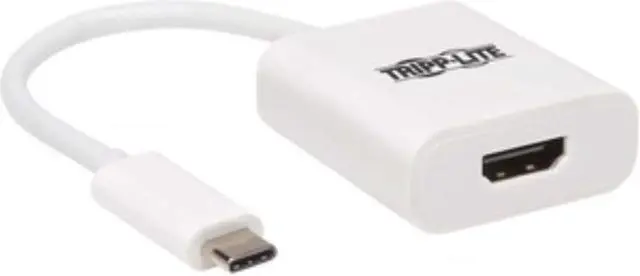 Alt view image 8 of 8 - Tripp Lite USB C to HDMI Adapter Converter 4K @ 60Hz HDR M/F USB 3.1 White