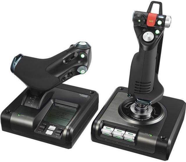 Alt view image 6 of 14 - Logitech G Saitek X52 Pro Flight Control System for PC - Black