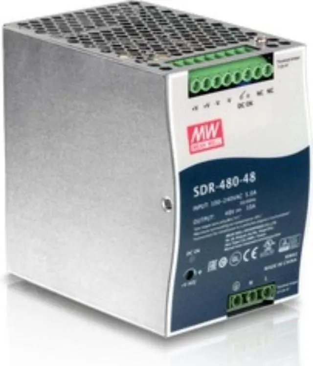 Alt view image 7 of 13 - TRENDnet 480W, 48V DC, 10A AC to DC DIN-Rail Power Supply with PFC Function, TI-S48048