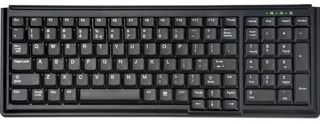 Alt view image 3 of 6 - TG3 Electronics KBA-TG103-BNUNUS TG3 Keyboard - Black, 103 Key Low Profile/Small Footprint